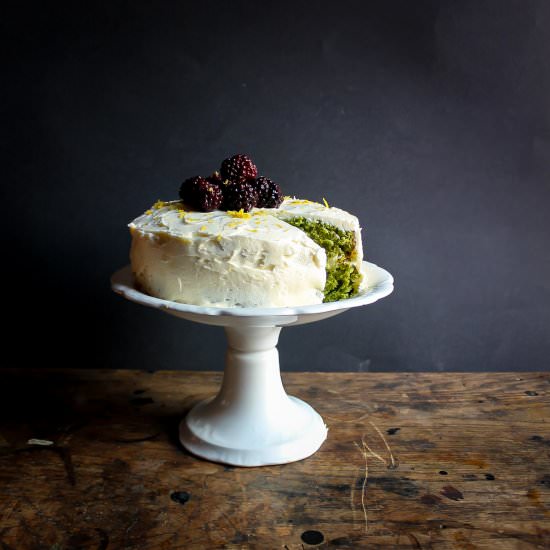 Stinging Nettle Cake - Recipe photo by veggie desserts