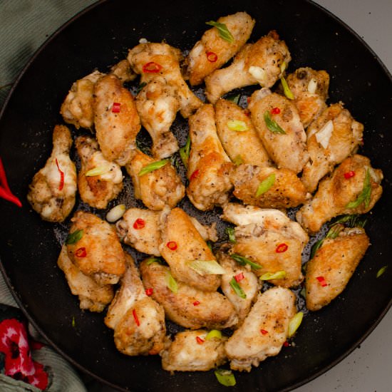 Salt and Pepper Chicken Wings - Recipe photo by Flawless Food