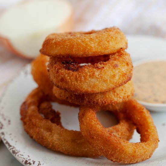 Air Fryer Onion Rings - Recipe photo by thymeandjoy