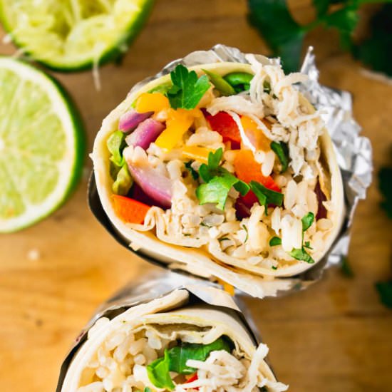 Shredded Chicken Burrito - Recipe photo by sticksscratchkitchen