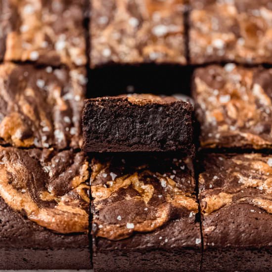 Chewy Halva Brownies - Recipe photo by barleyandsage