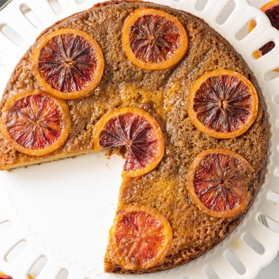 Keto Upside Down Blood Orange Cake - Recipe photo by debsdailydish