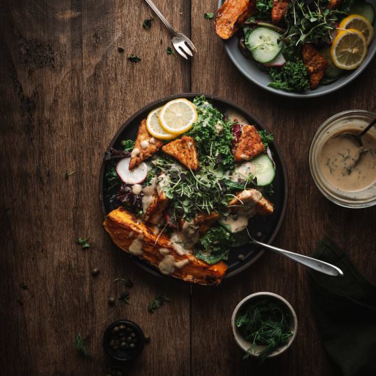 Creamy Tahini Dill Dressing - Recipe photo by Liv Vegan Strong