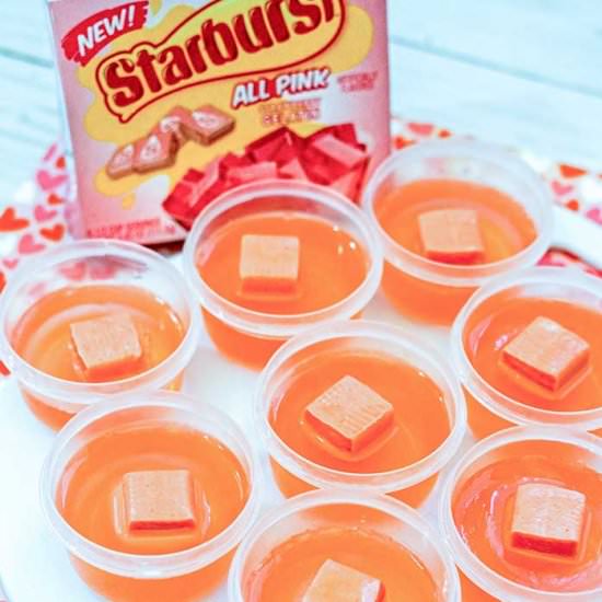 Strawberry Starburst Jello Shots - Recipe photo by Everything Pretty