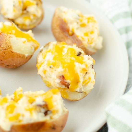 Twice Baked Red Potatoes - Recipe photo by fakeginger