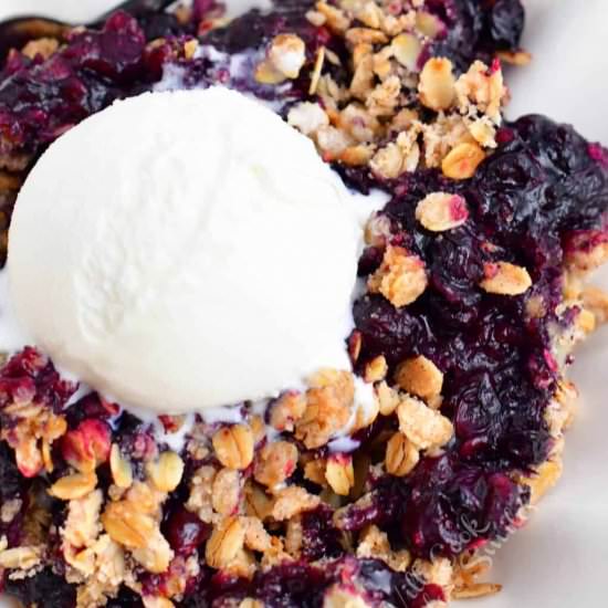 Blueberry Crisp - Recipe photo by WillCookForSmiles