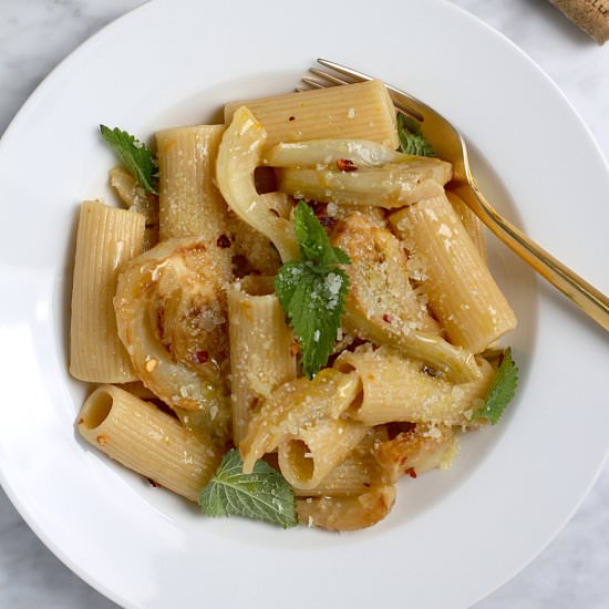 Rigatoni with Fennel and Anchovies - Recipe photo by twoofakindcooks
