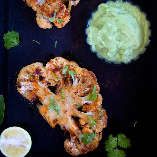 CAULIFLOWER STEAK - Recipe photo by nishkitchen