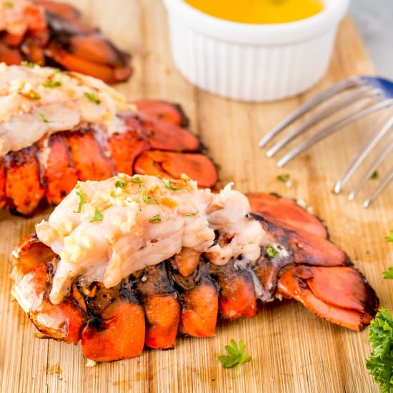 Grilled Lobster Tails - Recipe photo by BBQing With The Nolands