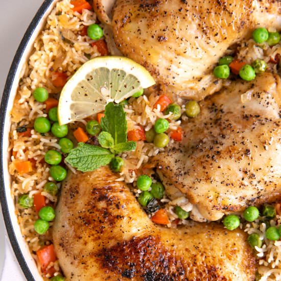 Arroz con Pollo - Recipe photo by theforkedspoon