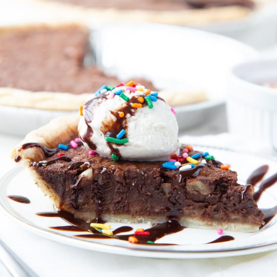 Brownie Pie - Recipe photo by giftofhospitality
