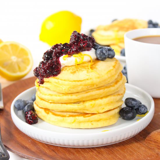 Lemon Ricotta Pancakes - Recipe photo by fANNEtastic food