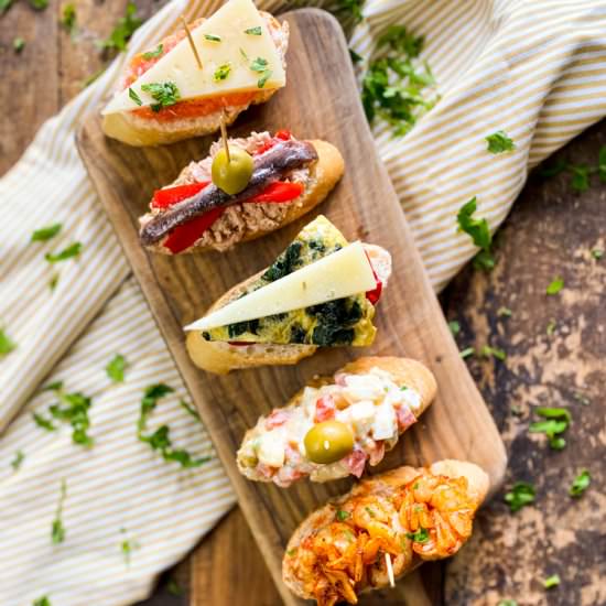 5 Classic Spanish Pinchos - Recipe photo by Spain on a Fork