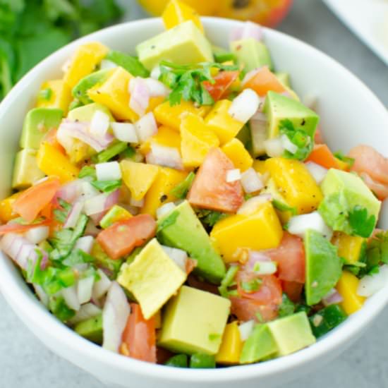 Mango Avocado Salsa - Recipe photo by fakeginger