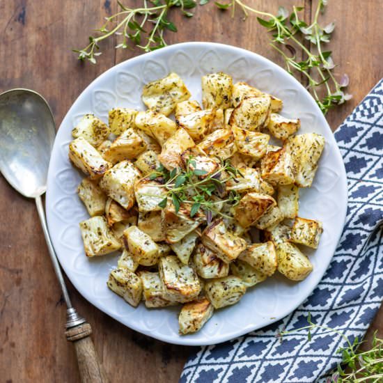 Roasted Celeriac - Recipe photo by veggie desserts