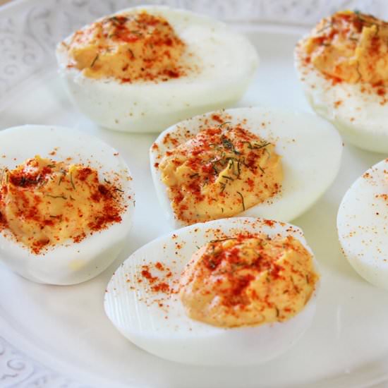 Deviled eggs - Recipe photo by hornoMX