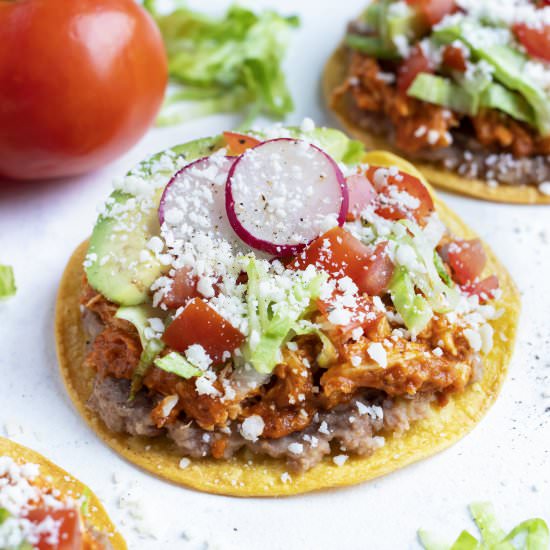 Chicken Tinga Tostadas - Recipe photo by EvolvingTable