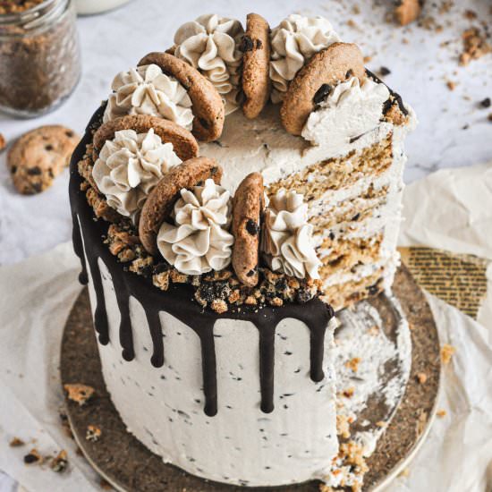 Chocolate Chip Cookie Cake - Recipe photo by CAKED by Katie