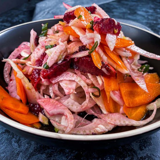 Fennel Salad with Orange and Carrot - Recipe photo by saltandpestle