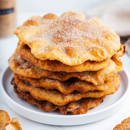 Mexican Bunuelos - Recipe photo by brokebankvegan
