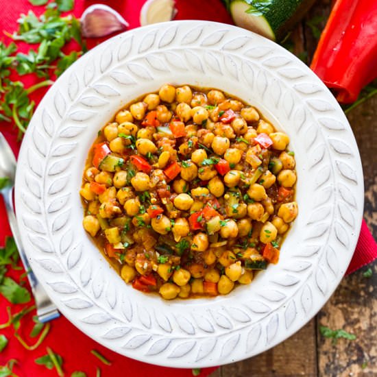 Moorish-Spiced Spanish Garbanzos - Recipe photo by Spain on a Fork
