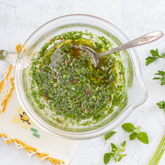 Chimichurri and how to use it - Recipe photo by a zest for life