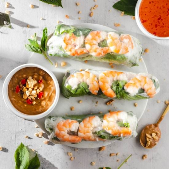 Vietnamese Spring Rolls (gỏi cuốn) - Recipe photo by takestwoeggs