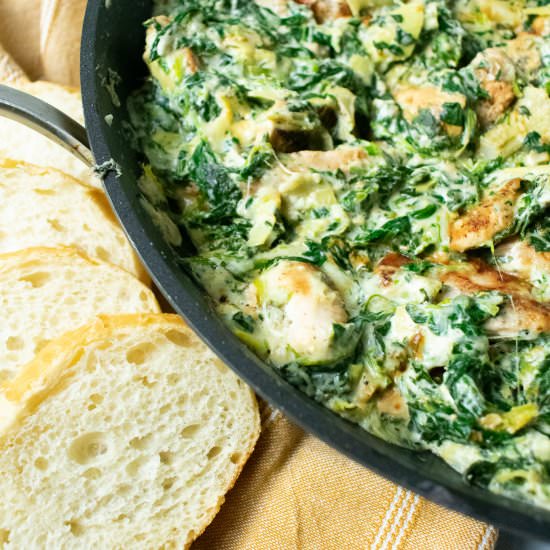 Spinach Artichoke Chicken - Recipe photo by Biteyourcravings