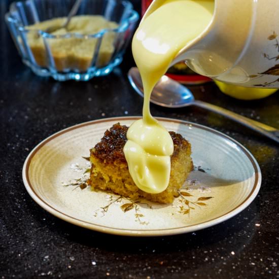 Oven-Baked Treacle Sponge Pudding - Recipe photo by Sweet Mouth Joy