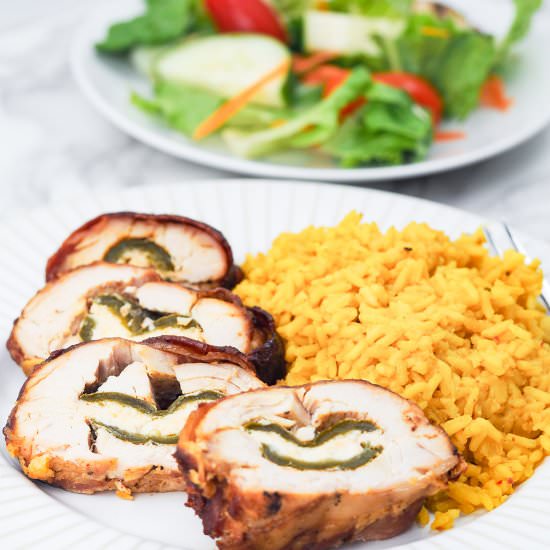 Grilled Jalapeno Popper Chicken - Recipe photo by OleBlueDog
