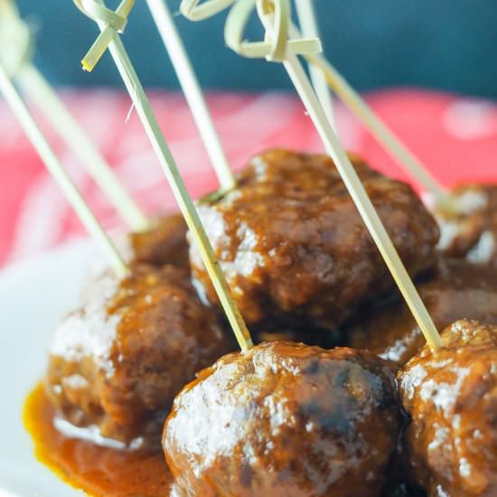 Instant Pot BBQ Meatballs - Recipe photo by Mondayismeatloaf