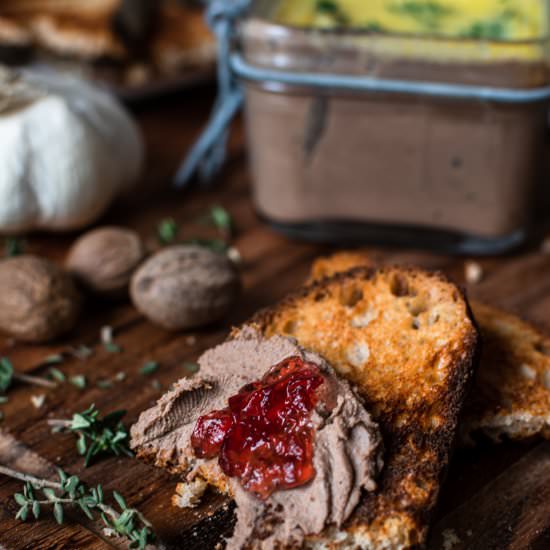 Chicken Liver Pâté with Port - Recipe photo by AnushaLovesSpice