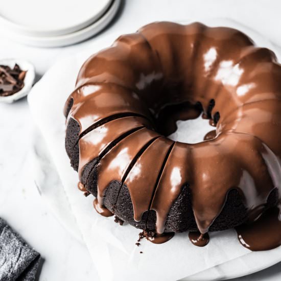 Chocolate Olive Oil Bundt Cake - Recipe photo by theflouredtable