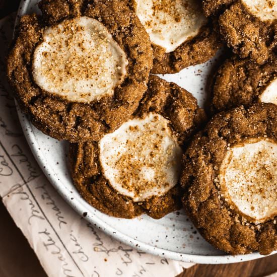 Pumpkin Cream Cheese Thumbprint Coo - Recipe photo by theflouredtable