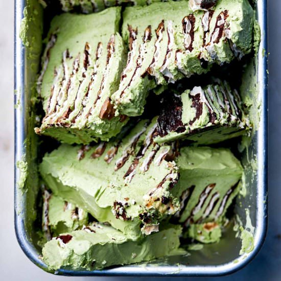 Matzo Matcha Icebox Cake - Recipe photo by proportionalplate
