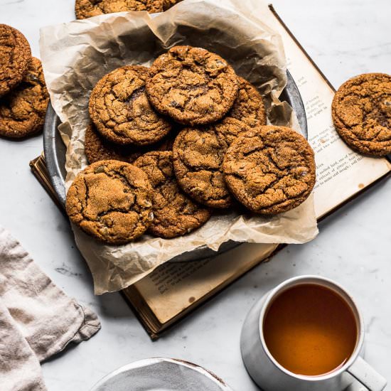 Triple Ginger Molasses Cookies - Recipe photo by theflouredtable
