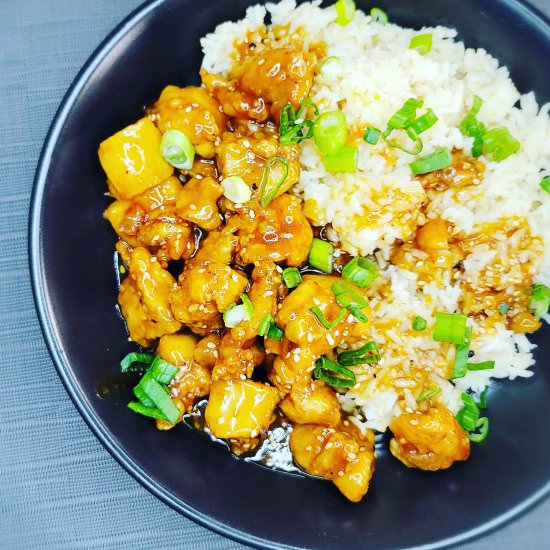 Orange Chicken & Ginger Rice - Recipe photo by Estelle Forrest