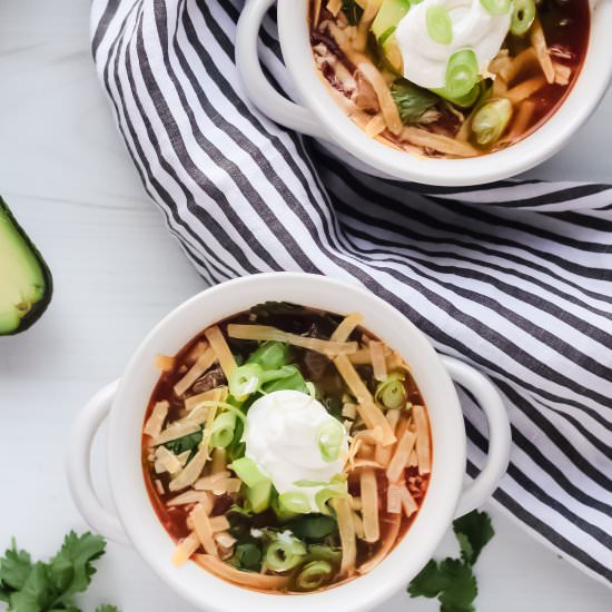 Spicy Chicken Enchilada Soup - Recipe photo by lesyaholzapfel