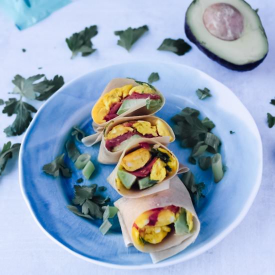 Smoked Salmon Breakfast Burrito - Recipe photo by lesyaholzapfel