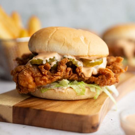 Fried Chicken Sandwich - Recipe photo by somethingaboutsandwiches