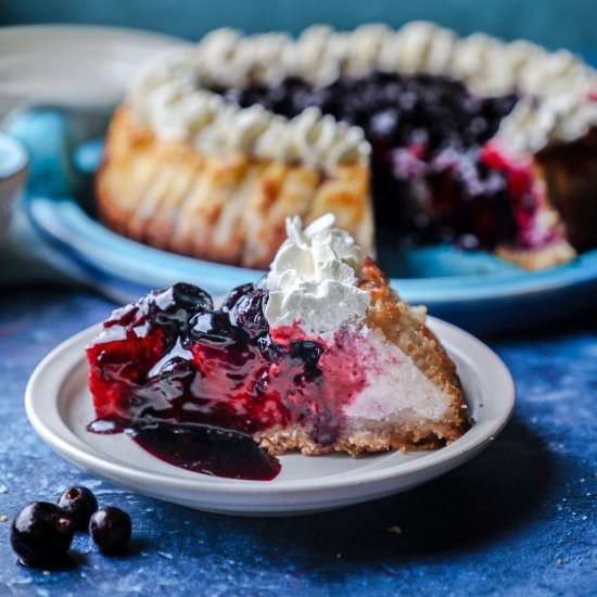 Blackcurrant Cheesecake - Recipe photo by Farmersgirlkitchen
