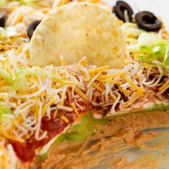 7 Layer Dip - Recipe photo by TheCozyCook