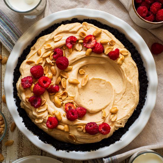 PB and J Silk Pie - Recipe photo by rhubarbandcod
