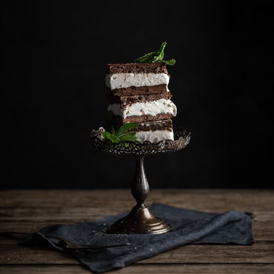Brownie Ice Cream Sandwiches - Recipe photo by Liv Vegan Strong