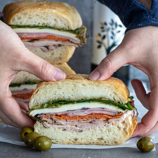 Italian Pressed Sandwich - Recipe photo by Aredspatula