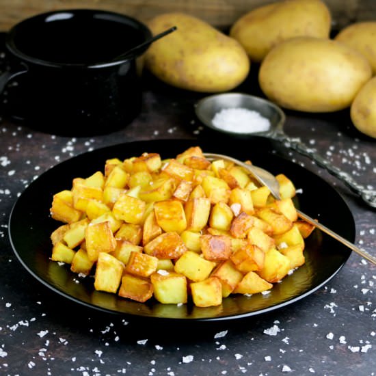 Crispy diced potatoes - Recipe photo by Culinaire bagage