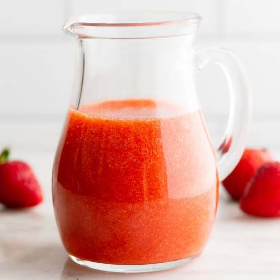 Strawberry Vinaigrette - Recipe photo by PinchandSwirl