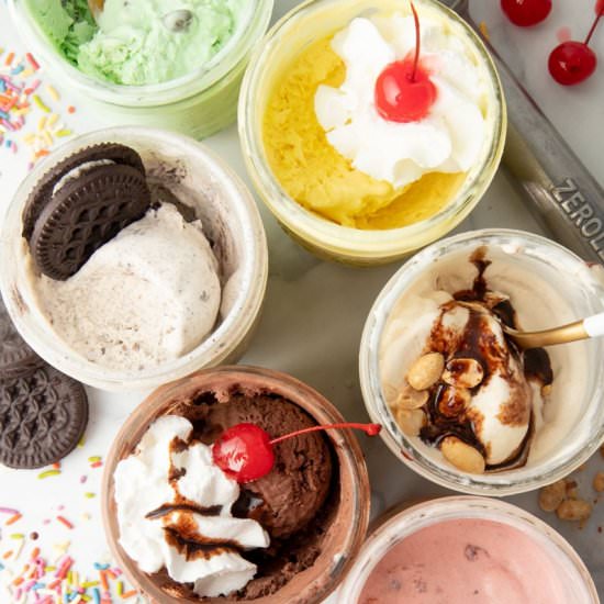 Mason Jar Ice Cream - Recipe photo by wholefully
