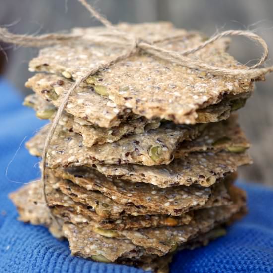 Norwegian Multi-Seed Crispy Bread - Recipe photo by simmerandsauce