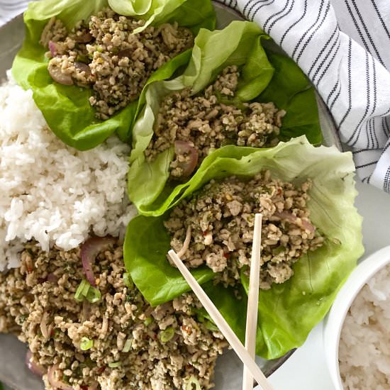 Easy Thai Chicken Larb Gai - Recipe photo by Nictastingspoon